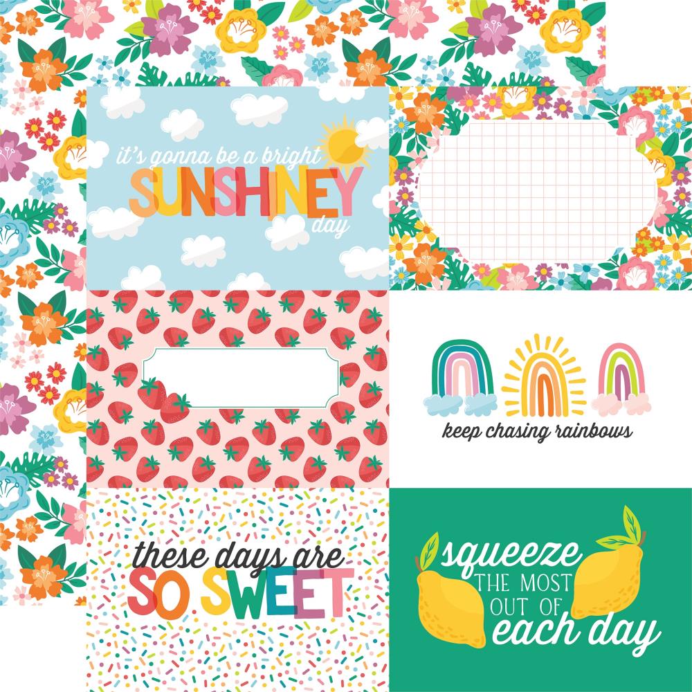 Echo Park Sunny Days Ahead - 6x4 Journaling Cards