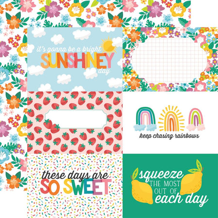 Echo Park Sunny Days Ahead - 6x4 Journaling Cards