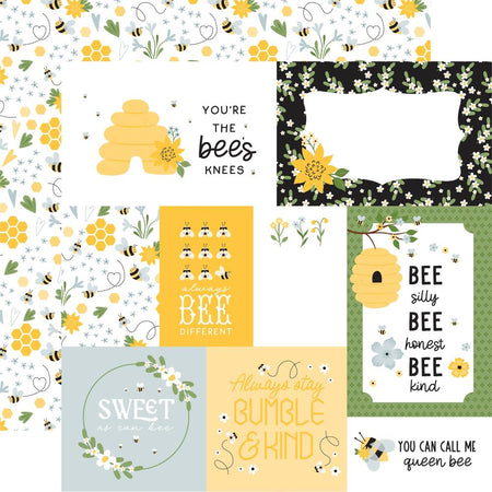 Echo Park Happy As Can Bee - Multi Journaling Cards