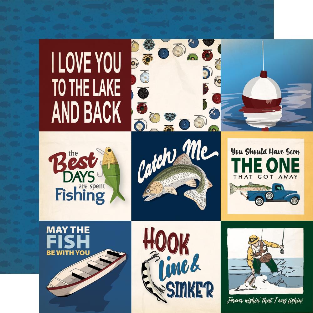 Carta Bella Gone Fishing - 4x4 Journaling Cards