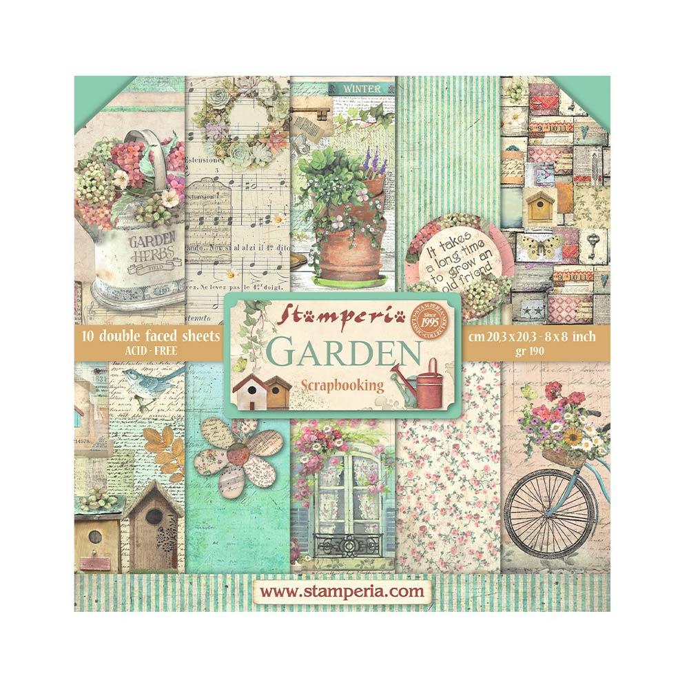 Stamperia Garden - 8x8 Paper Pack