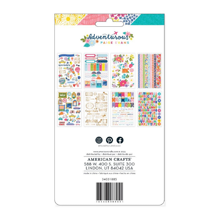 American Crafts Paige Evans Adventurous - Sticker Book