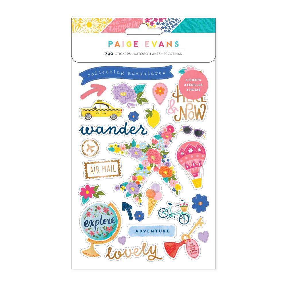 American Crafts Paige Evans Adventurous - Sticker Book