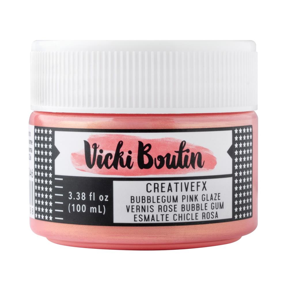 American Crafts Vicki Boutin Bold + Bright Creative FX - Bubblegum Pink Glaze