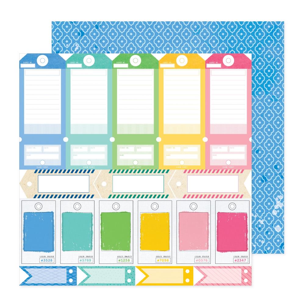 American Crafts Vicki Boutin Bold + Bright - Mixed Tags