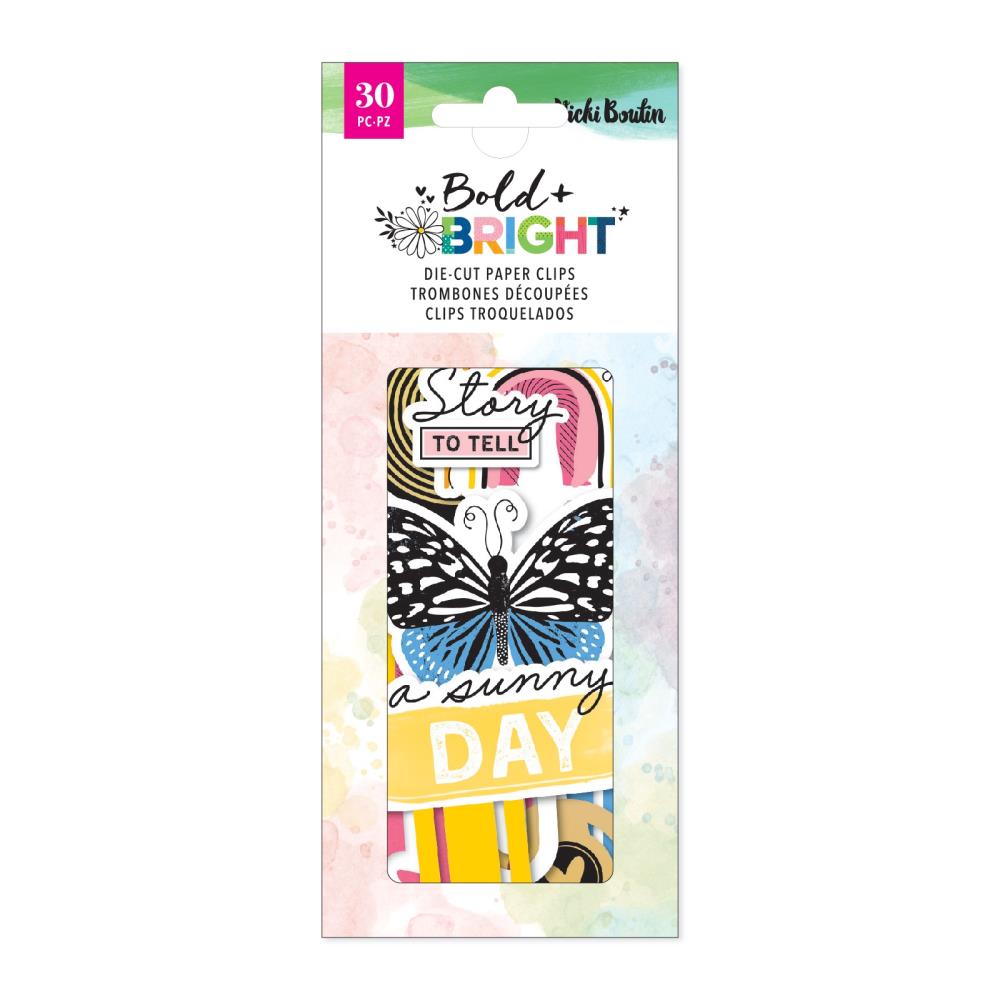 American Crafts Vicki Boutin Bold + Bright - Die Cut Paperclips