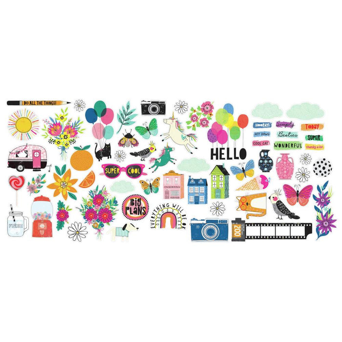 American Crafts Vicki Boutin Bold + Bright - Ephemera Icons