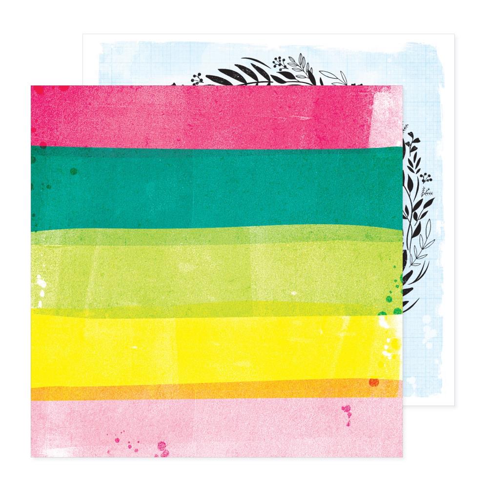 American Crafts Vicki Boutin Bold + Bright - Rainbow Stripes