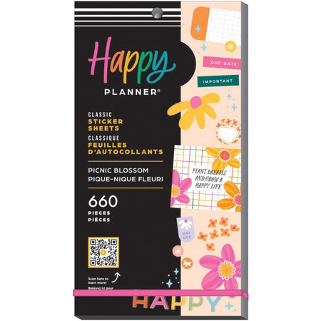 Me & My Big Ideas Happy Planner - Picnic Blossom Sticker Value Pack
