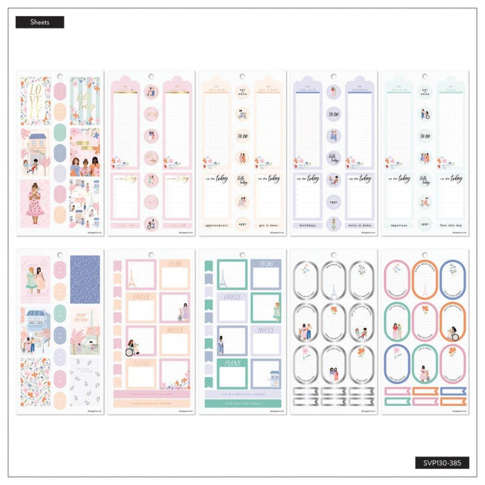 Me & My Big Ideas Happy Planner - Happy In Paris Sticker Value Pack