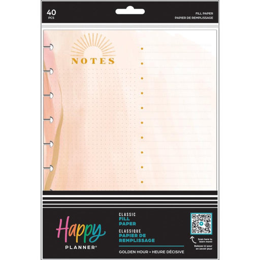 Me & My Big Ideas Happy Planner - Golden Hour Classic Fill Paper