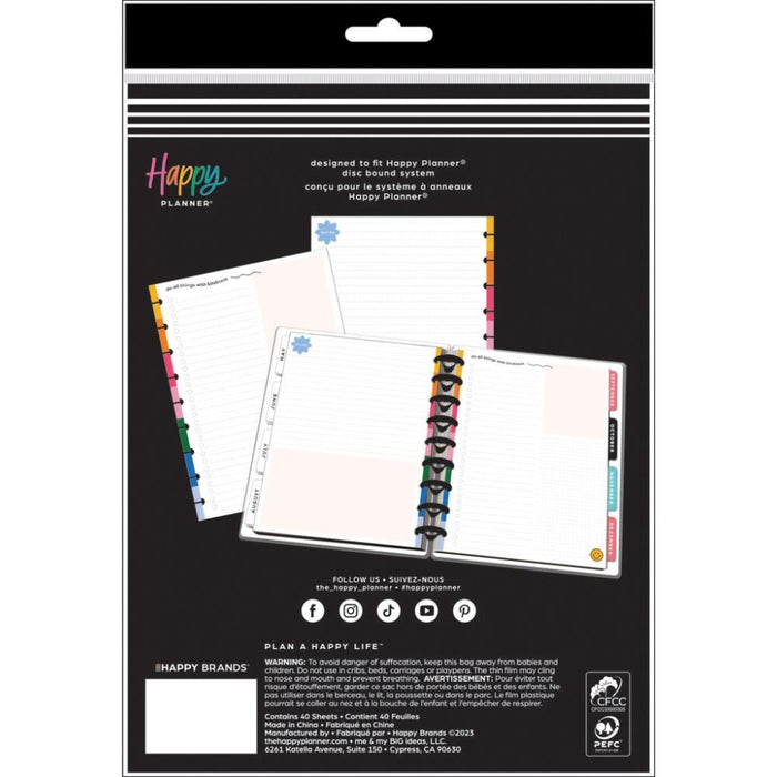 Me & My Big Ideas Happy Planner - Playful Brights Classic Fill Paper