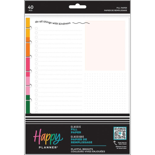 Me & My Big Ideas Happy Planner - Playful Brights Classic Fill Paper