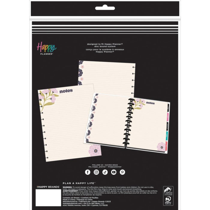 Me & My Big Ideas Happy Planner - Plum Happy Big Fill Paper