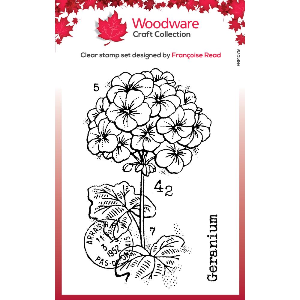 Woodware Clear Stamps - Mini Geranium