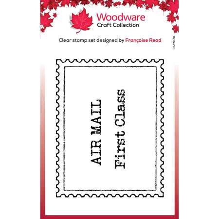 Woodware Clear Stamps - Empty Postage Stamp