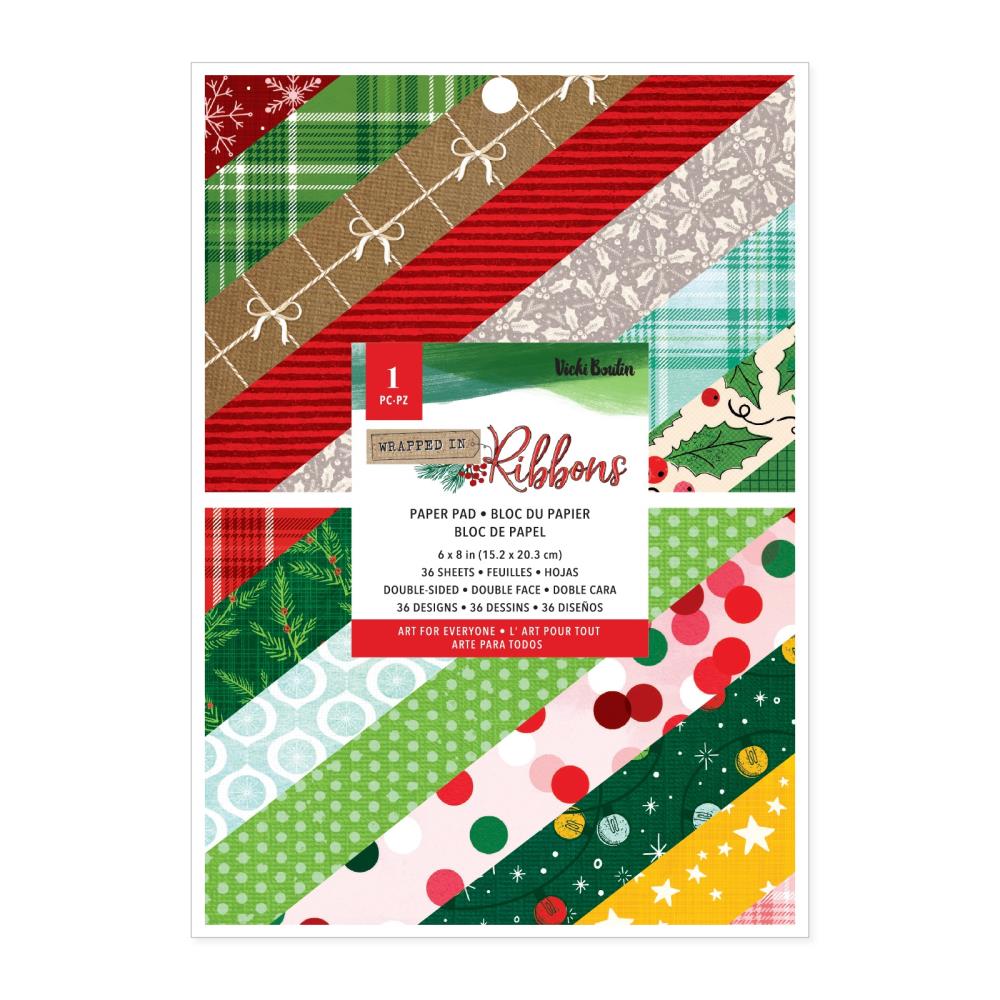 American Crafts Vicki Boutin Wrapped In Ribbons - 6x8 Pad