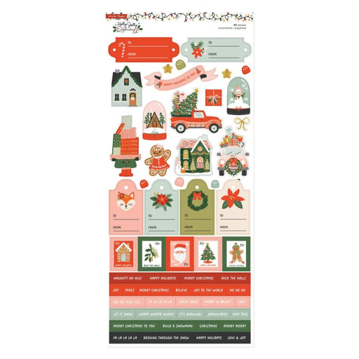 Crate Paper Holly Jolly Holiday - Cardstock Stickers