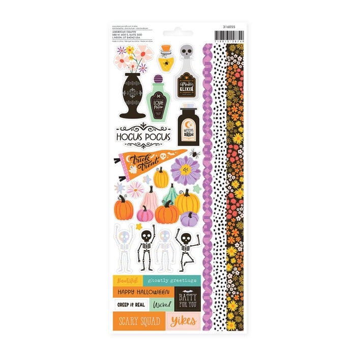 American Crafts Paige Evans Tricks & Treats - Cardstock Stickers