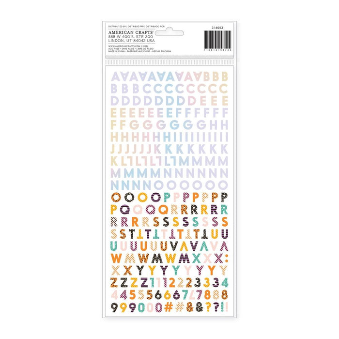 American Crafts Paige Evans Tricks & Treats - Alphabet Thickers