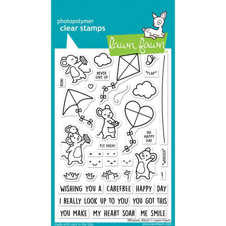 Lawn Fawn Clear Stamps - Whoosh, Kites!