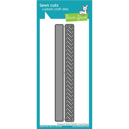 Lawn Fawn Craft Die - Diagonal Stripes Banner