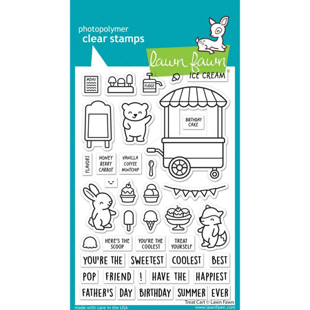 Lawn Fawn Clear Stamps - Treat Cart