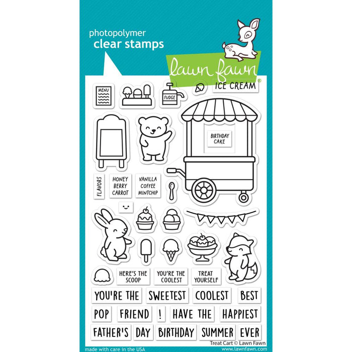 Lawn Fawn Clear Stamps - Treat Cart