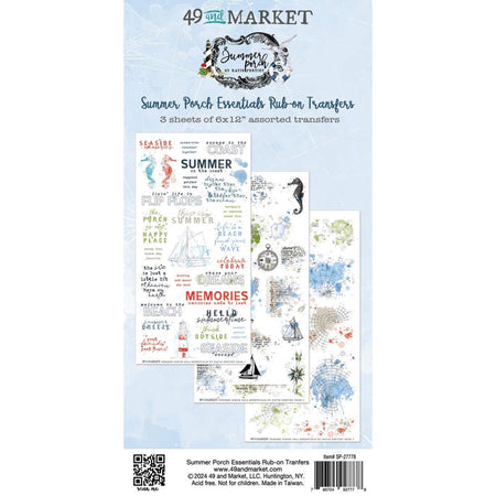 49 & Market Summer Porch - Essentials Rub-Ons