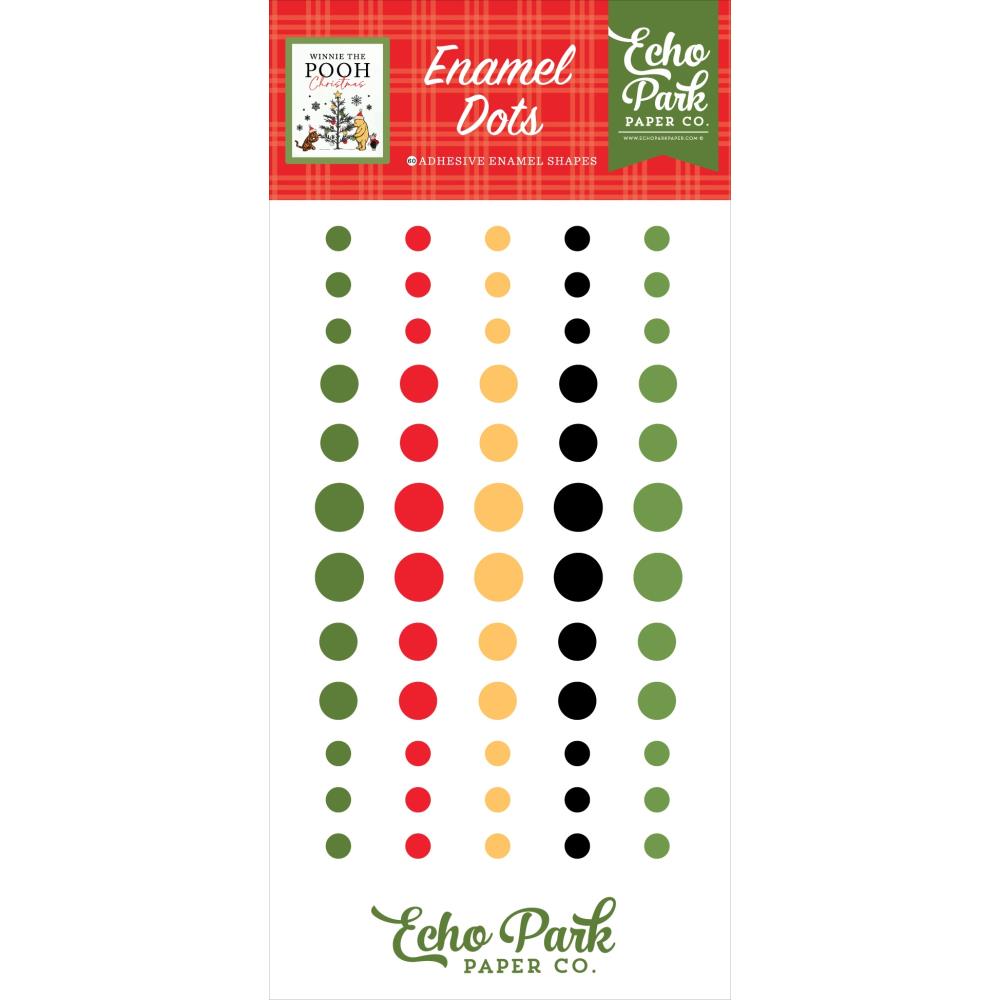 Echo Park Winnie The Pooh Christmas - Enamel Dots