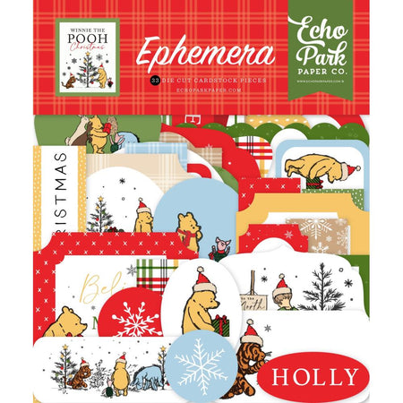 Echo Park Winnie The Pooh Christmas - Ephemera Icons