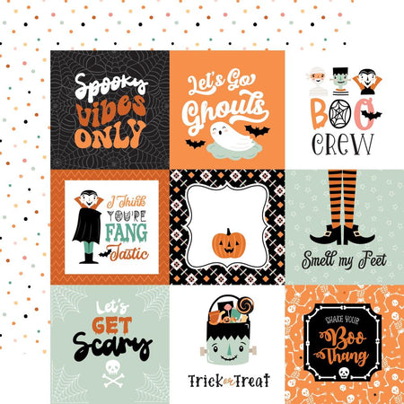 Echo Park Spooktacular Halloween - 4x4 Journaling Cards