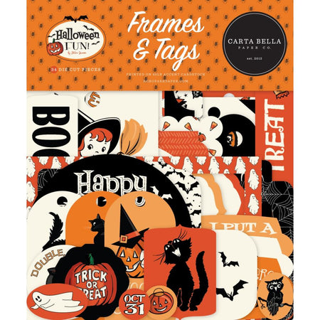 Carta Bella Halloween Fun - Ephemera Frames & Tags