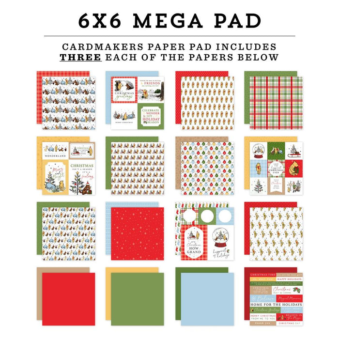 Echo Park Winnie The Pooh Christmas - 6x6 Mega Pad