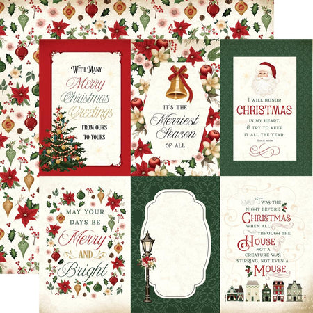 Carta Bella A Vintage Christmas - 4x6 Journaling Cards