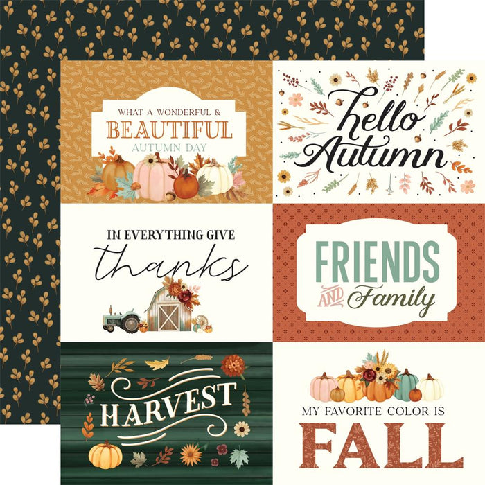 Carta Bella Harvest - 6x4 Journaling Cards