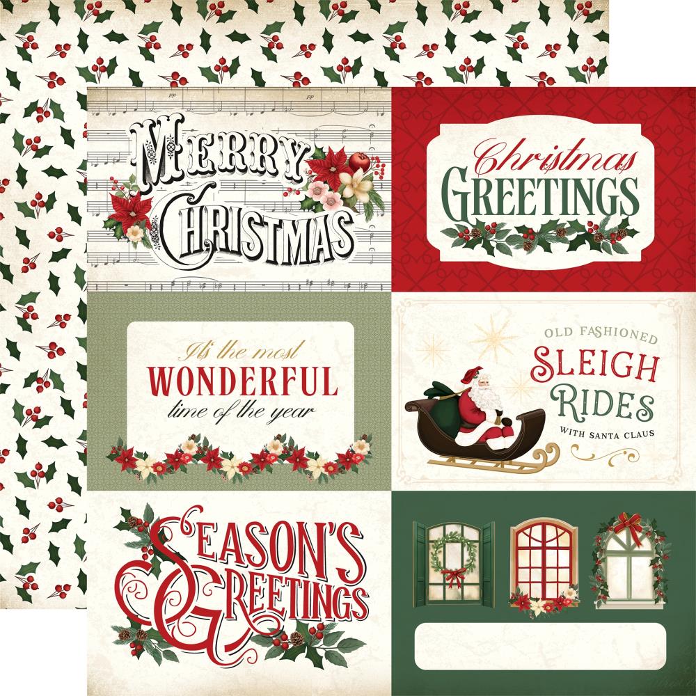 Carta Bella A Vintage Christmas - 6x4 Journaling Cards