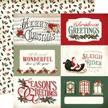 Carta Bella A Vintage Christmas - 6x4 Journaling Cards