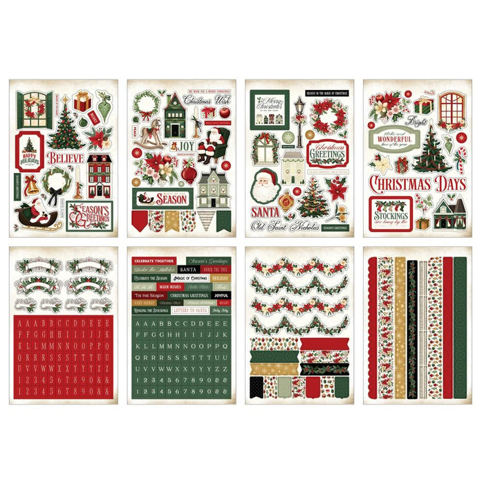 Carta Bella A Vintage Christmas - Sticker Book