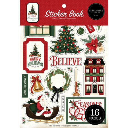 Carta Bella A Vintage Christmas - Sticker Book