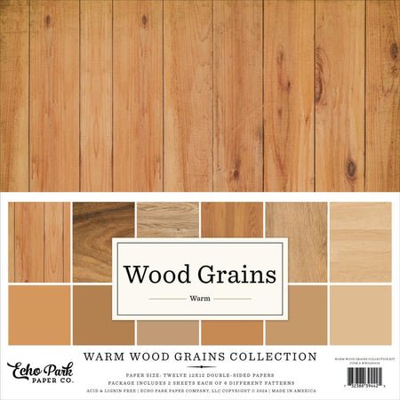 Echo Park Warm Wood Grains - Collection Kit