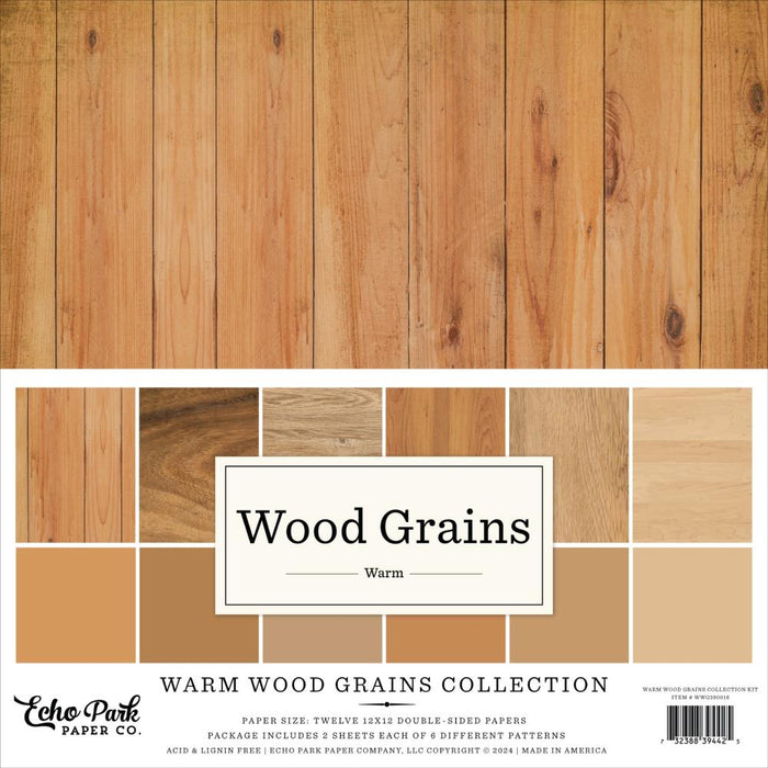 Echo Park Warm Wood Grains - Collection Kit