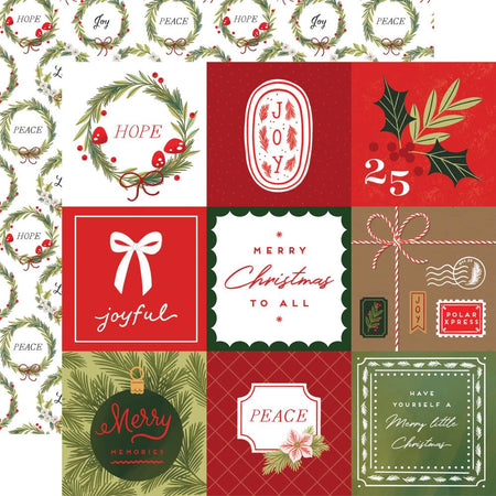 Echo Park Christmas Joy - 4x4 Journaling Cards