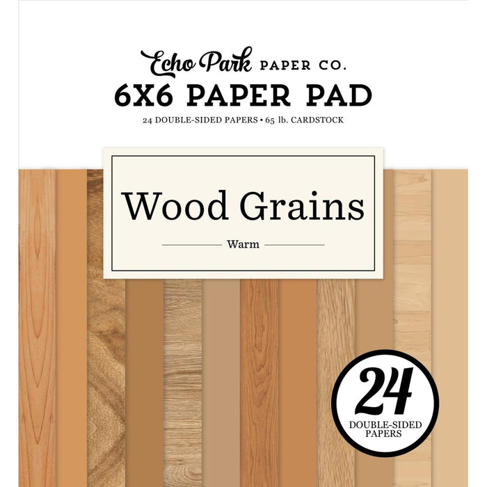 Echo Park Warm Wood Grains - 6x6 Pad