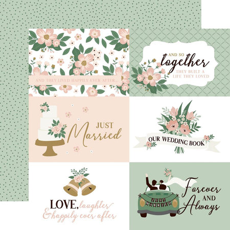 Echo Park Marry Me - 6x4 Journaling Cards