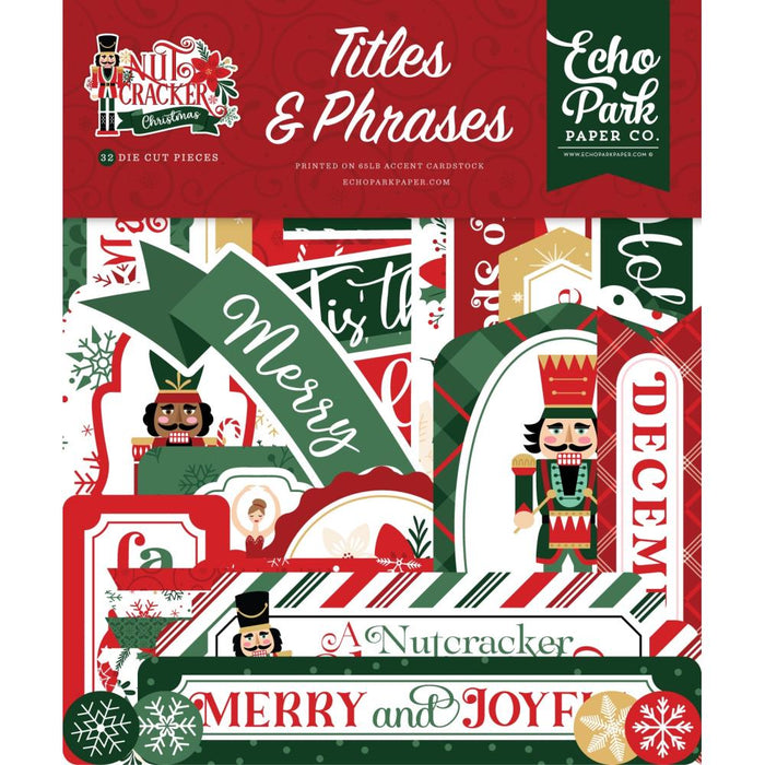 Echo Park Nutcracker Christmas - Ephemera Titles & Phrases