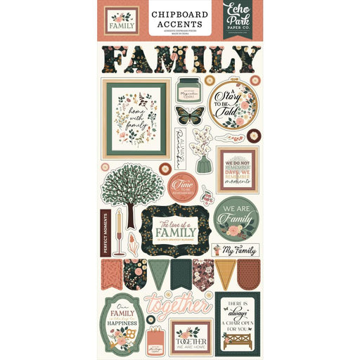 Echo Park Family - Chipboard Accents