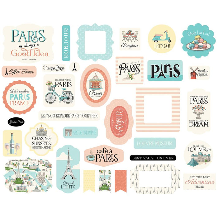 Carta Bella Paris - Ephemera Icons