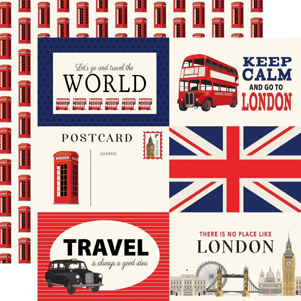 Carta Bella London - 6x4 Journaling Cards