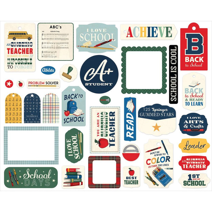 Carta Bella Back To School - Ephemera Frames & Tags